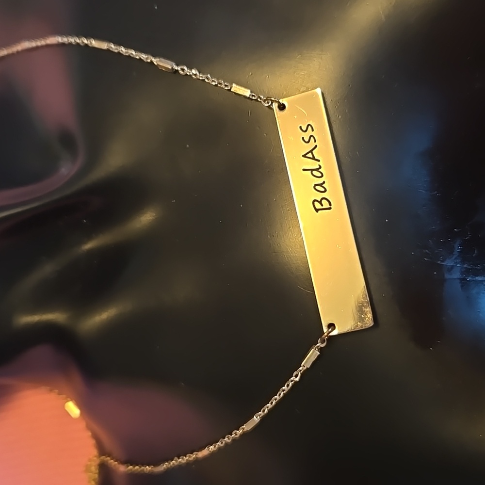 Golden "Badass" Necklace